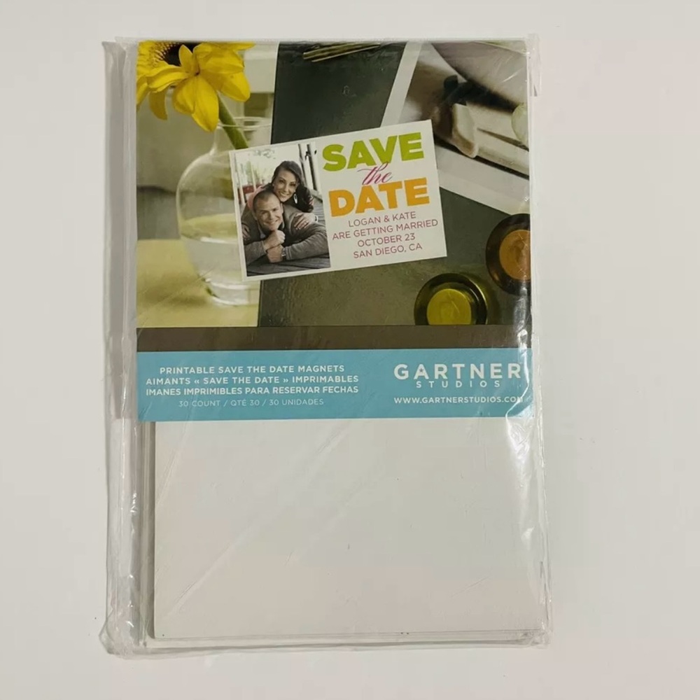 Gartner Studios Printable Save The Date Magnets Wedding Announcement 30 Count